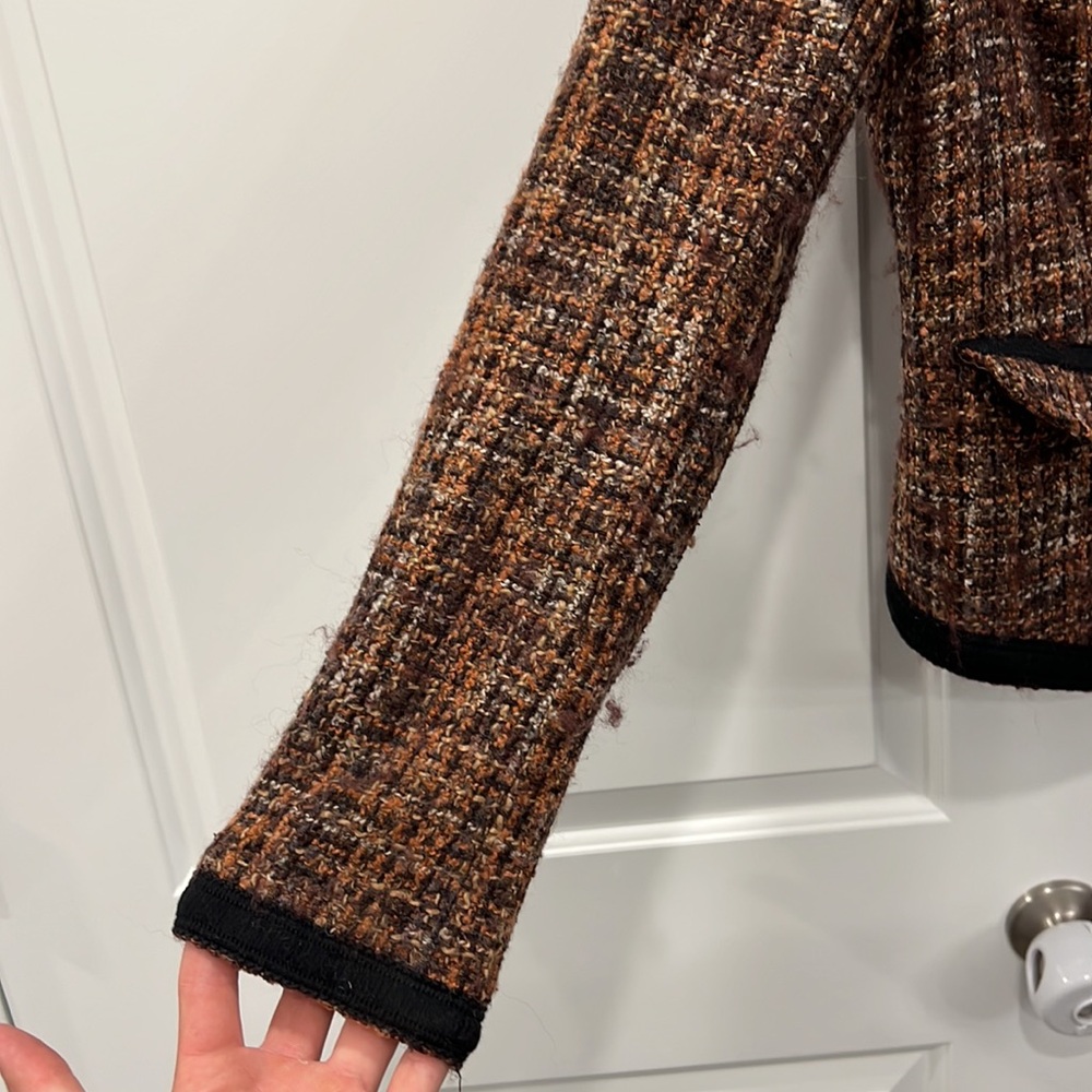 FREE PEOPLE Women's Coco Tweed Jacket Size 4 - Picture 7 of 9